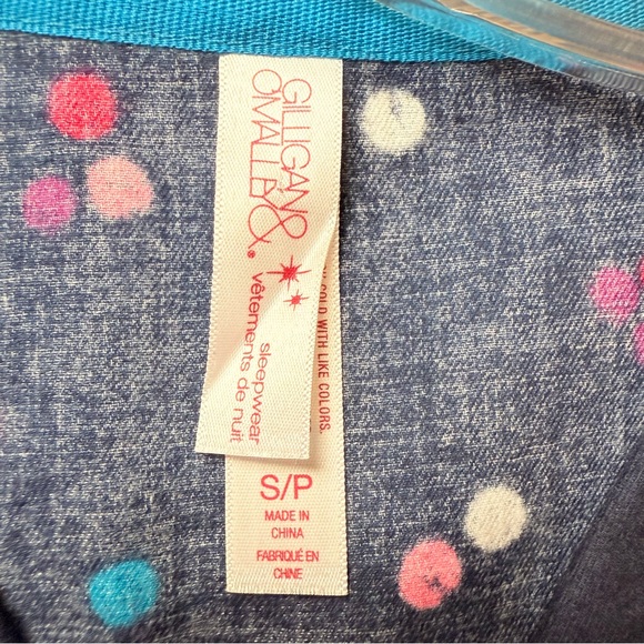 Gilligan & O’Malley NWOT Navy Print Cotton Flannel Pajamas Sizes: Sm | Med | Lrg - Picture 6 of 12